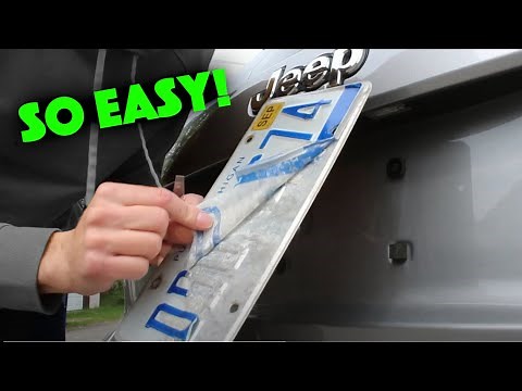 How To - Install New License Plate
