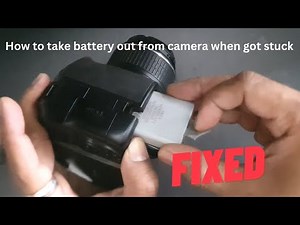 How to take battery out from camera when got stuck - nikon / sony / any