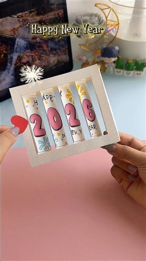 New Year Card🎉✨#shorts #art #diy #muktaeasydrawing #youtubeshortsviral