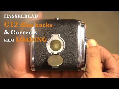 Hasselblad magazine C12 & How to loading the 120 film types, not A12, A16, A24, A32