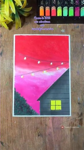 very #easy #oilpastel drawing ideas for beginners 🥰✍️❤️ #easy #drawing #shorts