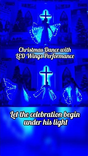 Christmas Dance with LED Wings Performance✨🪽|Wings of Light Dance💃| 💫Let the Celebration Begin 💫