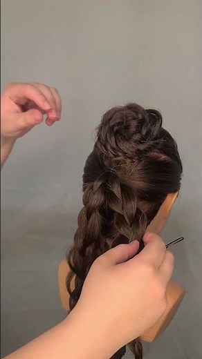 Braided Flower Bun Hairstyle | Super Easy & Elegant Updo anyone can do.