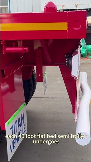Tri Axle 40ft Flatbed Semi Truck Container Trailer