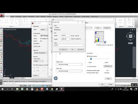 How to set custom paper size for very lenghty drawings