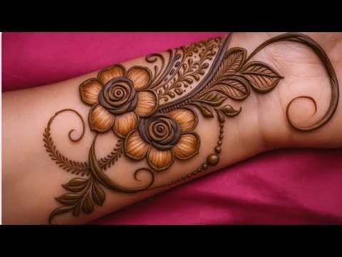Latest flower mehndi design/stylish mehndi design/mehndi design 2025