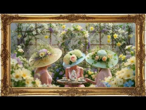 Spring Garden Party screensaver | 4K Frame TV Art | Fiesta de Jardín de Primavera | protector