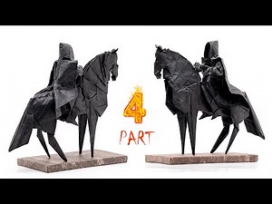 Origami Nazgul tutorial (Jason Ku) part 4 折り紙 ナズグル Lord of the Rings