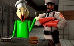 [SFM Baldi's Basics]baldi因被校长开除而当了速食店员工