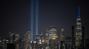 Watch: Tribute in Light honors lives lost on 9/11