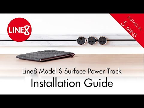 Line8 Model S Surface Power Track Installation Guide