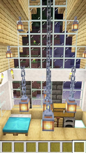 ジャバ版で初めてクリエイティブで作った家 #マイクラ #minecraft #マインクラフト