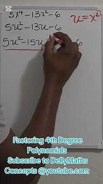 Factoring 4th degree polynomials #maths #basicproblems #education #florida