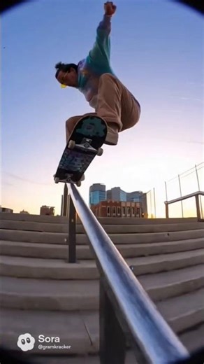 Insane Skateboard Trick Must See! Go Follow, Subscribe ‎⁨@Gram_Kracker⁩ #shorts #skateboarding