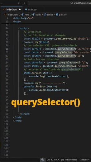 JavaScript from scratch part 19 | Selecting DOM elements