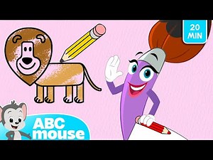 ✏️ Violet Draws a Lion! | ABCmouse Art for Kids 🎨 | 20-Minutes of Learning Fun
