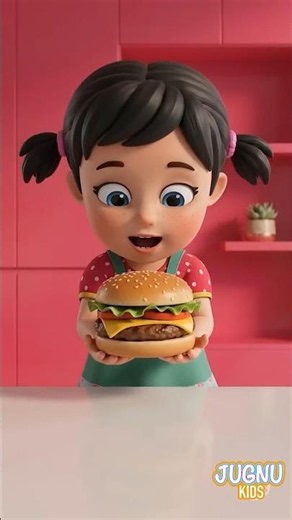 🍔 Arrange the Burger! 🍔 | Learn Colors & Counting | Nursery Rhymes & Kids Songs #shorts
