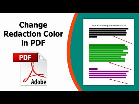 How to change the redaction color of a PDF using Adobe Acrobat Pro DC