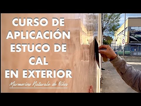 COMO HACER UN ESTUCO DE CAL EN FACHADA, marmorino naturale de OIKOS