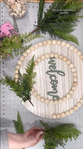 Make a Home Decor Sign, Front Door Welcome Sign, Easy Crafting