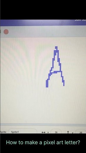 How to make a pixel art letter in Scratch 🧩🐱 | Step-by-step Tutorial #scratchprogramming