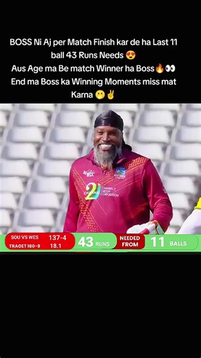 Chris Gayle's Epic 11 Ball Finisher in Cricket Match