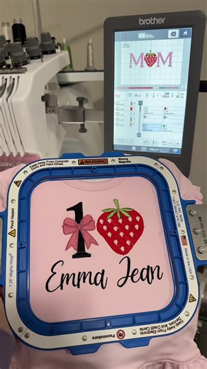 The cutest 🍓 shirt for a one year bday girl 🥹🥰