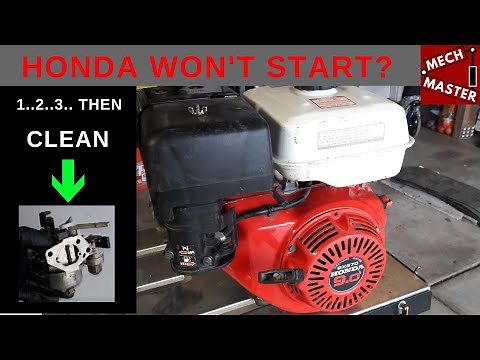 Small Engine Repair Honda Won't Start?