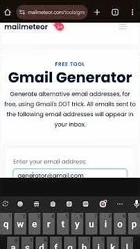 Unlimited Gmail Generator 2025 🔥