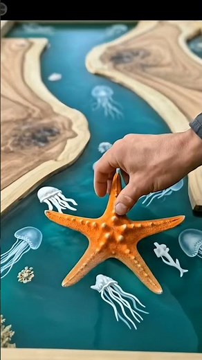 How to Make an Ocean Resin River Table | Step-by-Step DIY#Woodworking #EpoxyResin #DIY #ResinTable