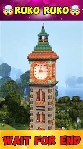 Minecraft Clock Tower #minecraft #minecrafttutorial #minecraftbuilds #minecraftbuilding