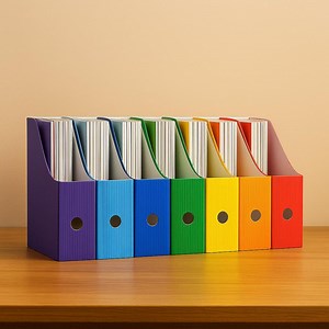 Magazine Holder File Holder – Eco-friendly Corrugated Organizer for Office, Home, or Classroom Storage - Rainbow Series (set of 7) - Etsy
