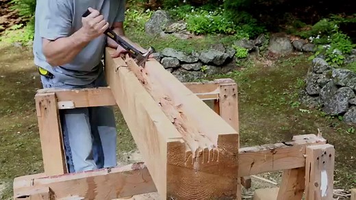 Aging Rustic Beams from New Wood.