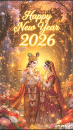 Happy New Year 2026 ✨👀Radha Krishna status| 🏵️💕🙏#shorts #trending #newyearstatus #status