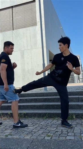 Two ways to train the stop kick with a partner #jkd #jeetkunedo #stopkick