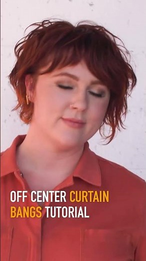 Short Hair Undercut Shag and Off Center Curtain Bangs Haircut Tutorial | #shorts | KMS Pro
