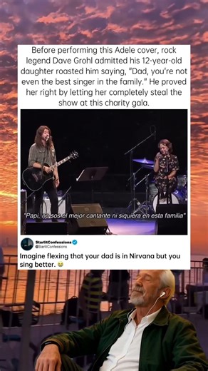Grohl Family Genes Are Unfair 🧬#FooFighters #DaveGrohl #PopCulture #Nirvana #AdeleCover #VocalKing