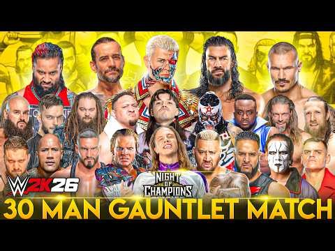 WWE 2K26 Night of Champions | Gauntlet Match for World Championship!