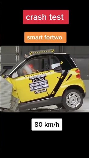 Crash Test Smart Fortwo🤯 #smart #smartcar #smartfortwo #crashtest