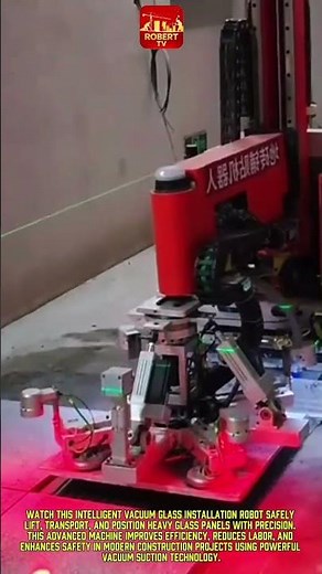 Amazing Vacuum Glass Installation Robot