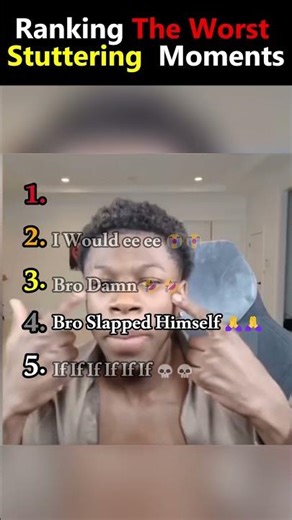 Ranking The Worst Stuttering Moments 🤣😭 #funny #trynottolaugh #ranking
