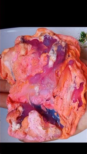 Mixing 3 Slimes Together 😍 Color Explosion & Fluffy Magic! #shorts #colormixingmagic