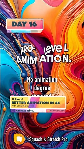 Day 16 – 30 Days of Better Animation in After Effects with Squash & Stretch #textanimationtutorial