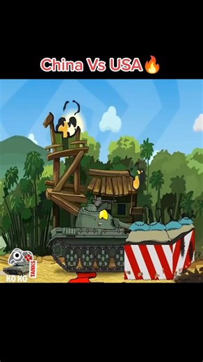 Tank Battle Animation: China vs USA