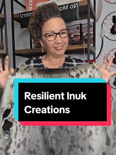 I made some machine sewed headbands with this natural harp seal pelt. Seal is the warmest and easiest to care for and you get to support an Inuit artist. Visit my website www.resilientinukcreations.ca ❤️🧡💜 #seal #sealskin #inuit #resilientinukcreations #headband