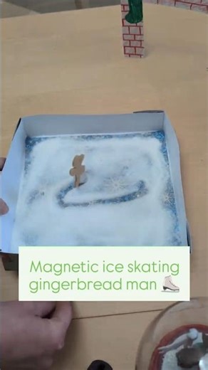 ⛸️ 🔍 Science experiment - Ice skating gingerbread man