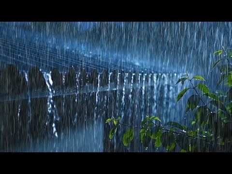 Gentle Night Rainfall and Thunderstorm Sounds | Rain Sounds for Sleeping, Calming White Noise, ASMR