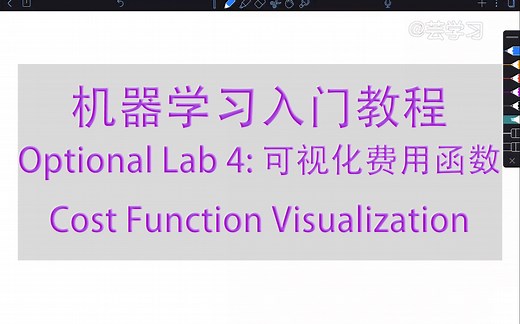 【机器学习入门】optional lab 4-可视化费用函数cost function