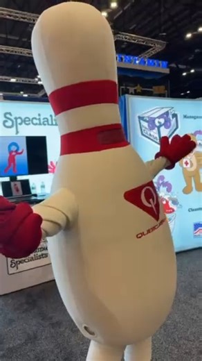 🎉💐 Strike! Our bowling pin mascot is feeling the love at IAAPA Booth 3626! Flowers in hand and dancing like they just won a perfect game! 🎳✨ If you’re at the Expo, come join the fun, meet the team, and see what Costume Specialists is bringing to life this year. Stop by Booth 3626 and say hi—there’s always something delightful happening! #IAAPA2025 #IAAPAExpo #Booth3626 #CostumeSpecialists #mascotmagic #bowlingpinmascot #MeetUsAtIAAPA #bringingcharacterstolife #liveentertainment #characterdesi