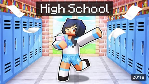 Playing as A+ STUDENTS In MinecraftHigh School!